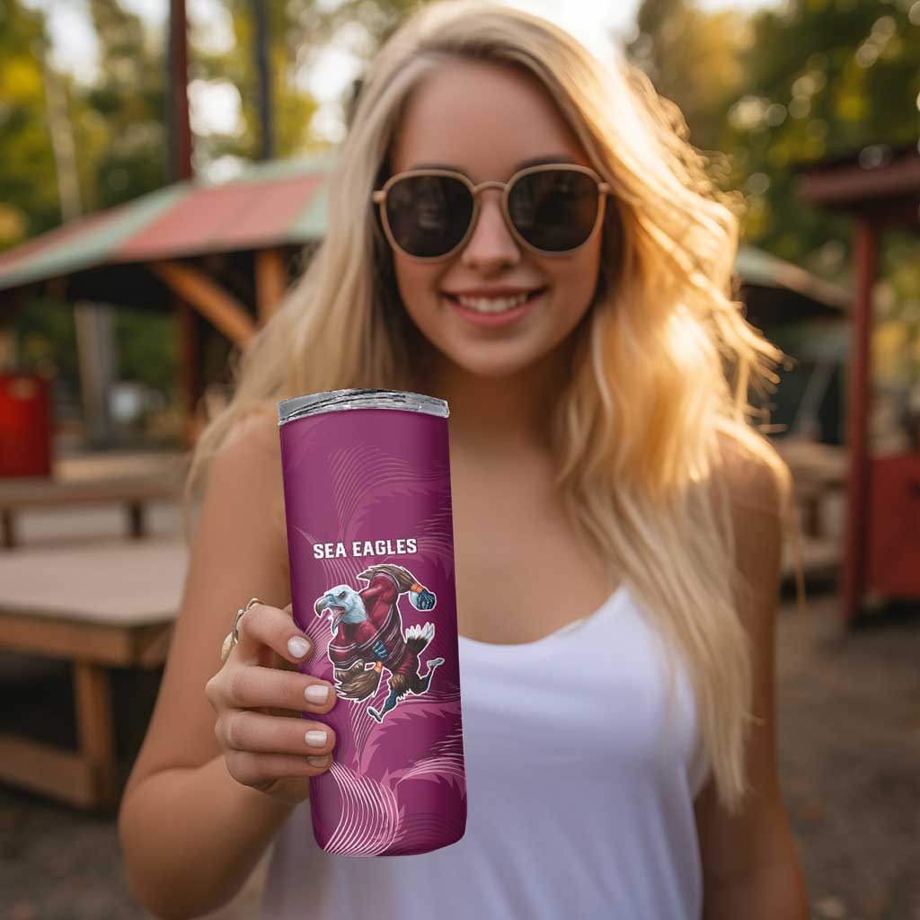 Roosters-Sea Eagles Rugby Custom Skinny Tumbler Half Grunge Style