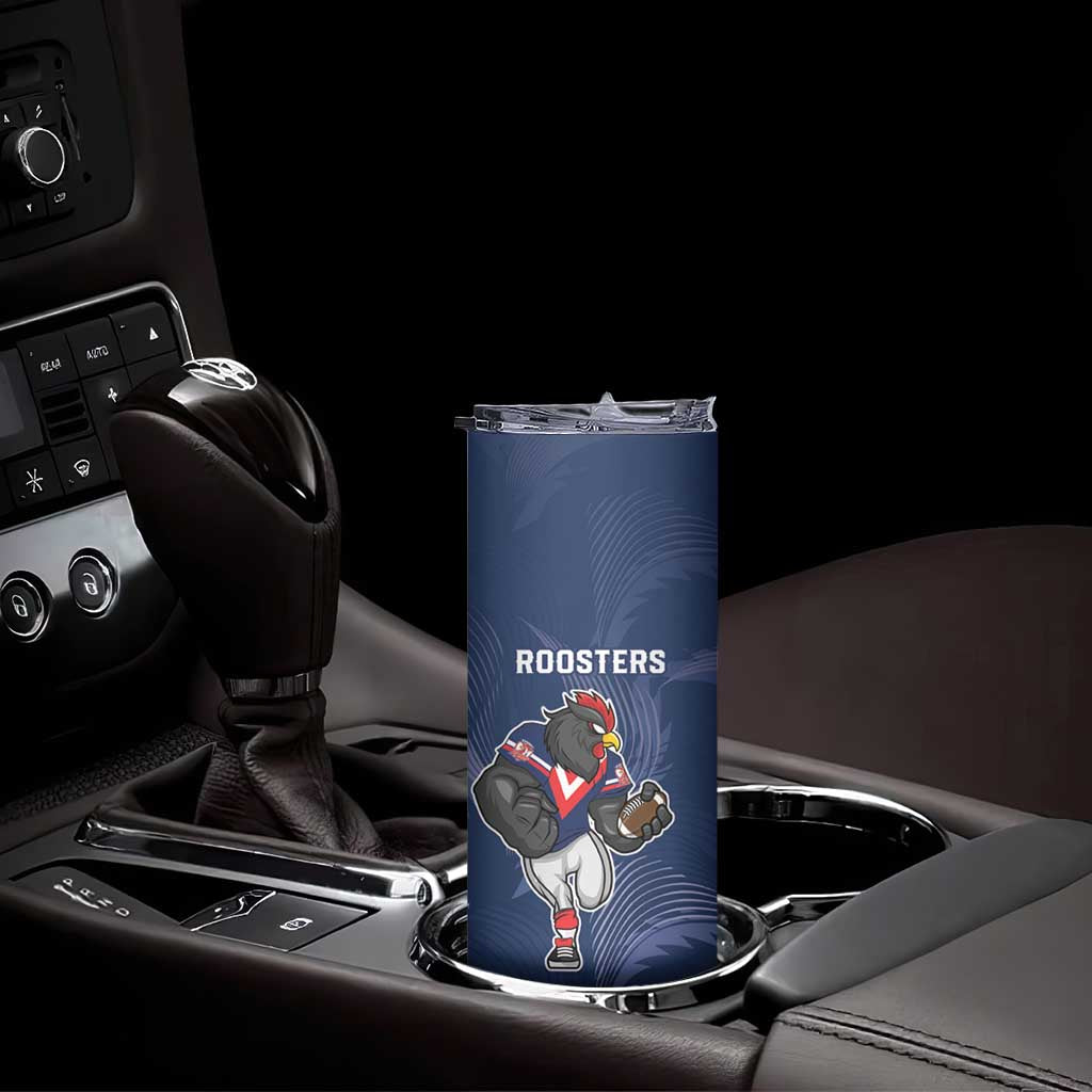 Roosters-Sea Eagles Rugby Custom Skinny Tumbler Half Grunge Style