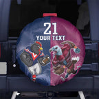 Roosters-Sea Eagles Rugby Custom Spare Tire Cover Half Grunge Style
