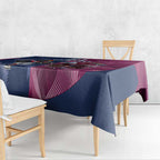 Roosters-Sea Eagles Rugby Custom Tablecloth Half Grunge Style