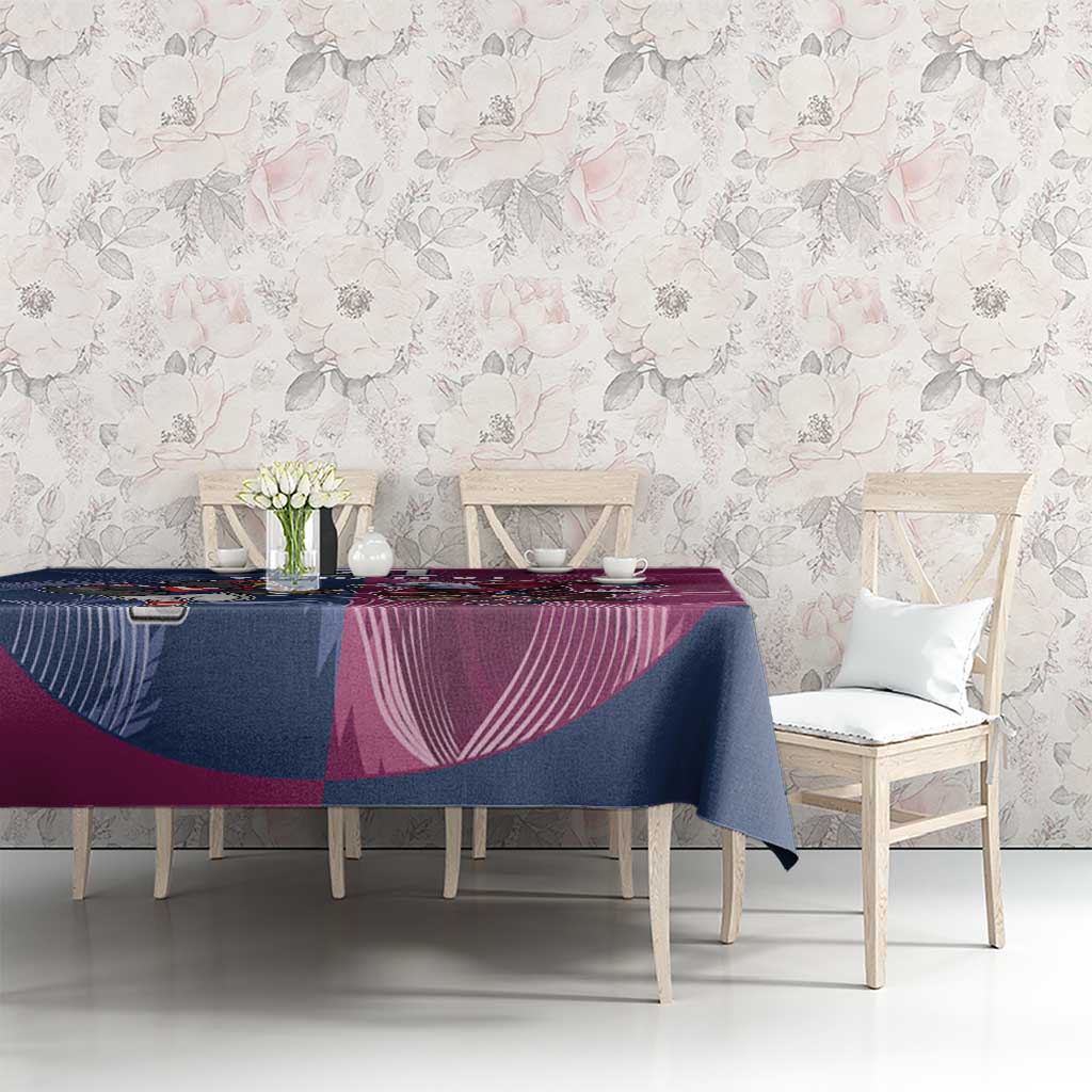 Roosters-Sea Eagles Rugby Custom Tablecloth Half Grunge Style