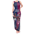 Roosters-Sea Eagles Rugby Custom Tank Maxi Dress Half Grunge Style