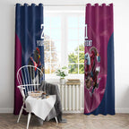 Roosters-Sea Eagles Rugby Custom Window Curtain Half Grunge Style