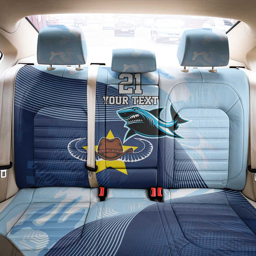 Sharks-Cowboys Rugby Custom Back Car Seat Cover Half Dynamic Style