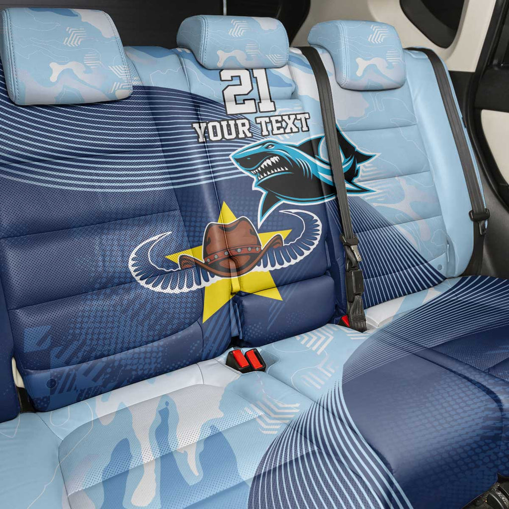 Sharks-Cowboys Rugby Custom Back Car Seat Cover Half Dynamic Style