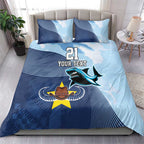 Sharks-Cowboys Rugby Custom Bedding Set Half Dynamic Style