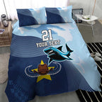 Sharks-Cowboys Rugby Custom Bedding Set Half Dynamic Style