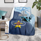 Sharks-Cowboys Rugby Custom Blanket Half Dynamic Style