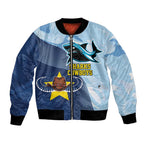 Sharks-Cowboys Rugby Custom Bomber Jacket Half Dynamic Style