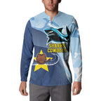 Sharks-Cowboys Rugby Custom Button Sweatshirt Half Dynamic Style