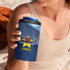 Sharks-Cowboys Rugby Custom 4 in 1 Can Cooler Tumbler Half Dynamic Style