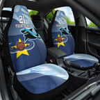 Sharks-Cowboys Rugby Custom Car Seat Cover Half Dynamic Style