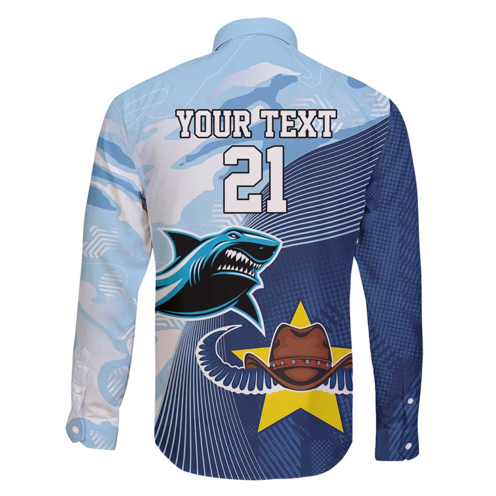 Sharks-Cowboys Rugby Custom Family Matching Summer Maxi Dress and Hawaiian Shirt Half Dynamic Style
