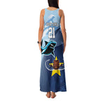 Sharks-Cowboys Rugby Custom Family Matching Tank Maxi Dress and Hawaiian Shirt Half Dynamic Style