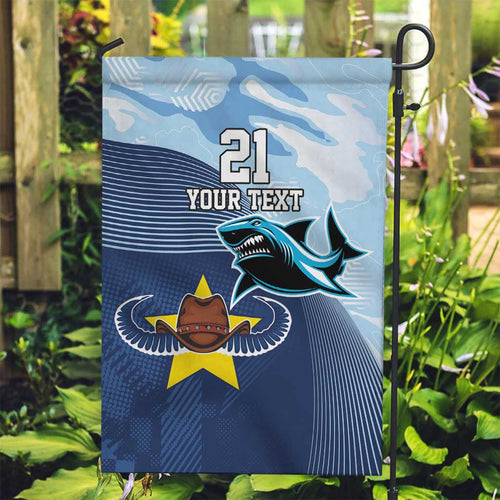 Sharks-Cowboys Rugby Custom Garden Flag Half Dynamic Style