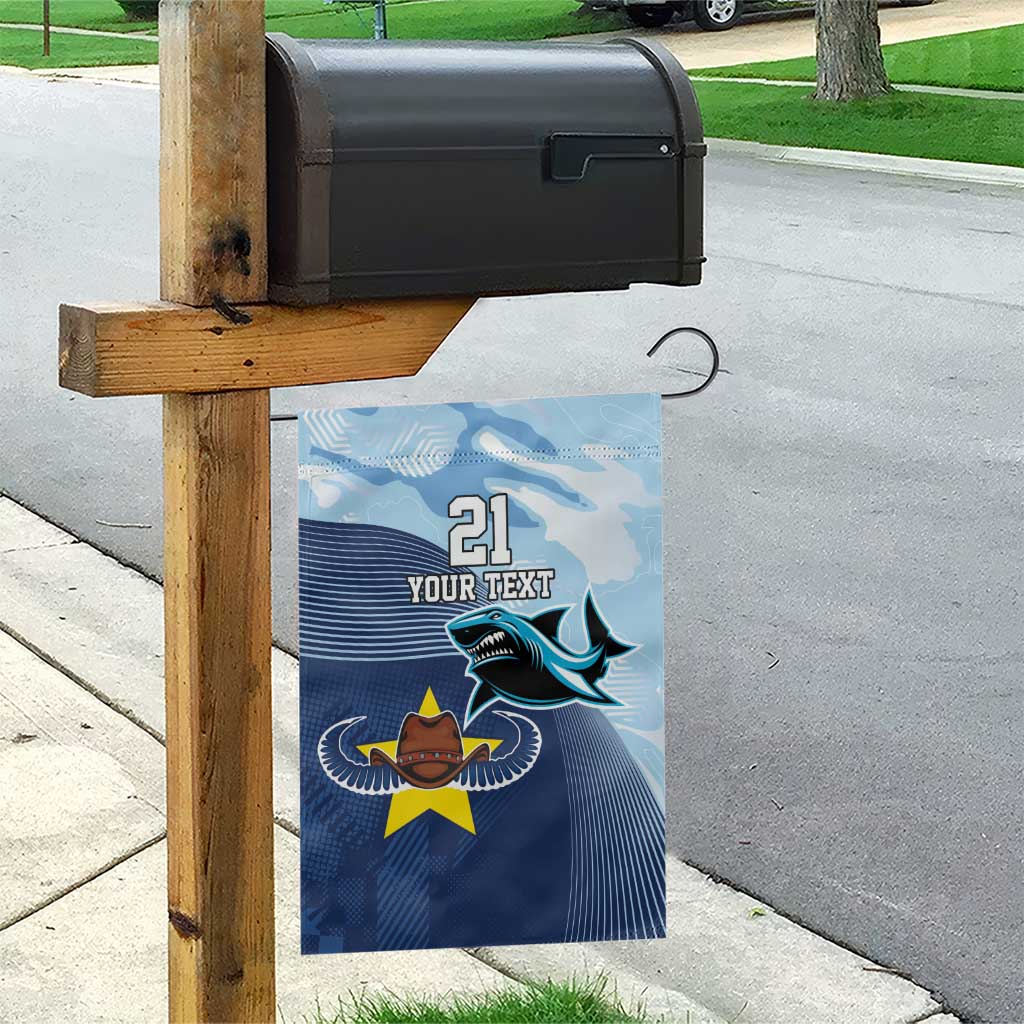 Sharks-Cowboys Rugby Custom Garden Flag Half Dynamic Style