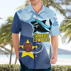 Sharks-Cowboys Rugby Custom Hawaiian Shirt Half Dynamic Style