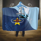 Sharks-Cowboys Rugby Custom Hooded Blanket Half Dynamic Style