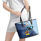 Sharks-Cowboys Rugby Custom Leather Tote Bag Half Dynamic Style