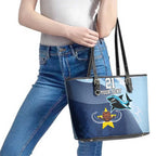 Sharks-Cowboys Rugby Custom Leather Tote Bag Half Dynamic Style