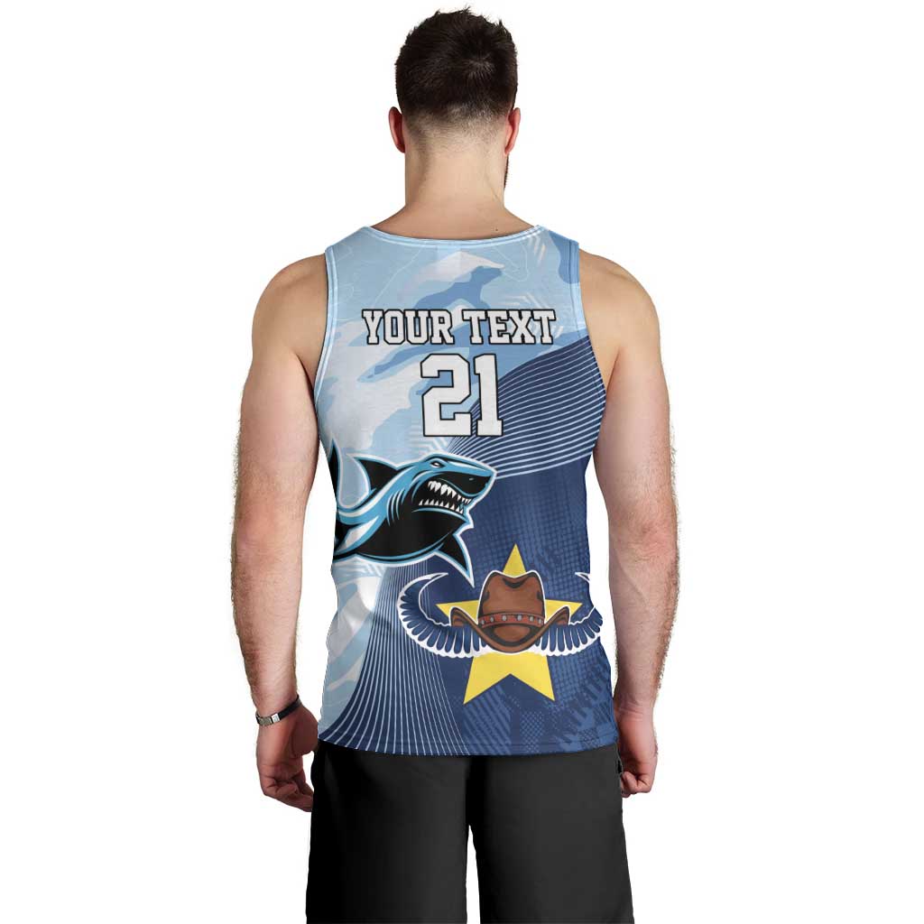 Sharks-Cowboys Rugby Custom Men Tank Top Half Dynamic Style