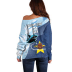 Sharks-Cowboys Rugby Custom Off Shoulder Sweater Half Dynamic Style