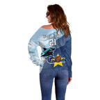 Sharks-Cowboys Rugby Custom Off Shoulder Sweater Half Dynamic Style