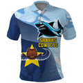 Sharks-Cowboys Rugby Custom Polo Shirt Half Dynamic Style