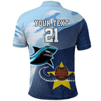 Sharks-Cowboys Rugby Custom Polo Shirt Half Dynamic Style