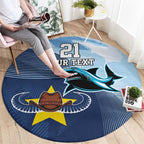 Sharks-Cowboys Rugby Custom Round Carpet Half Dynamic Style