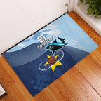Sharks-Cowboys Rugby Custom Rubber Doormat Half Dynamic Style