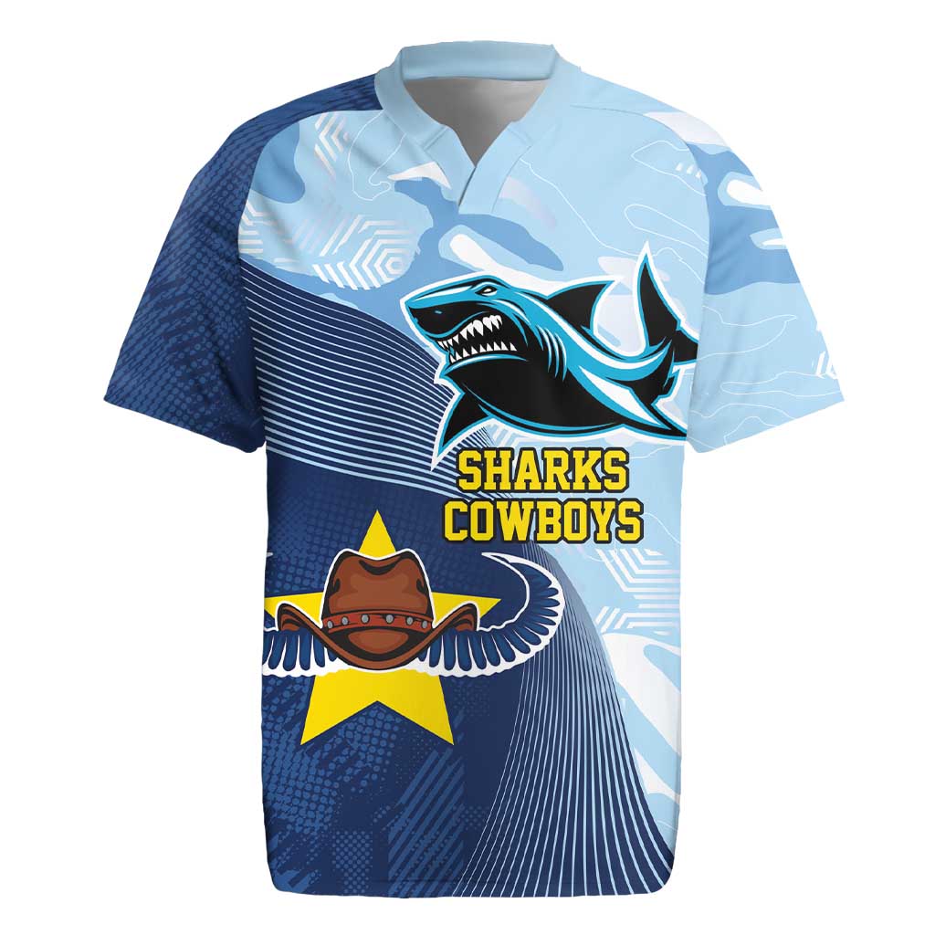 Sharks-Cowboys Rugby Custom Rugby Jersey Half Dynamic Style