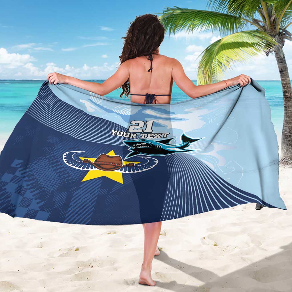 Sharks-Cowboys Rugby Custom Sarong Half Dynamic Style