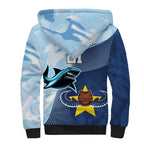 Sharks-Cowboys Rugby Custom Sherpa Hoodie Half Dynamic Style