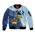 Sharks-Cowboys Rugby Custom Sleeve Zip Bomber Jacket Half Dynamic Style
