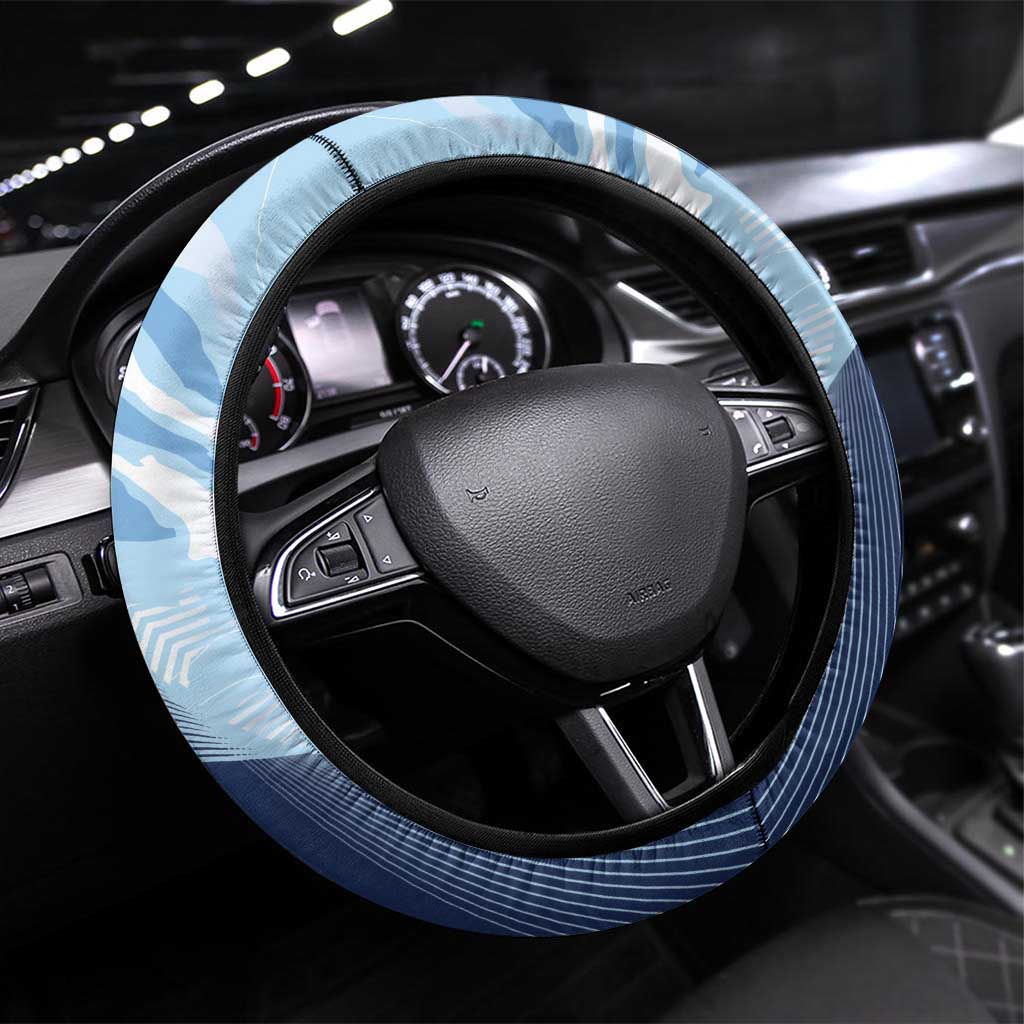 Sharks-Cowboys Rugby Steering Wheel Cover Half Dynamic Style