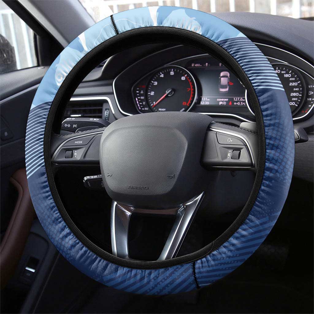 Sharks-Cowboys Rugby Steering Wheel Cover Half Dynamic Style