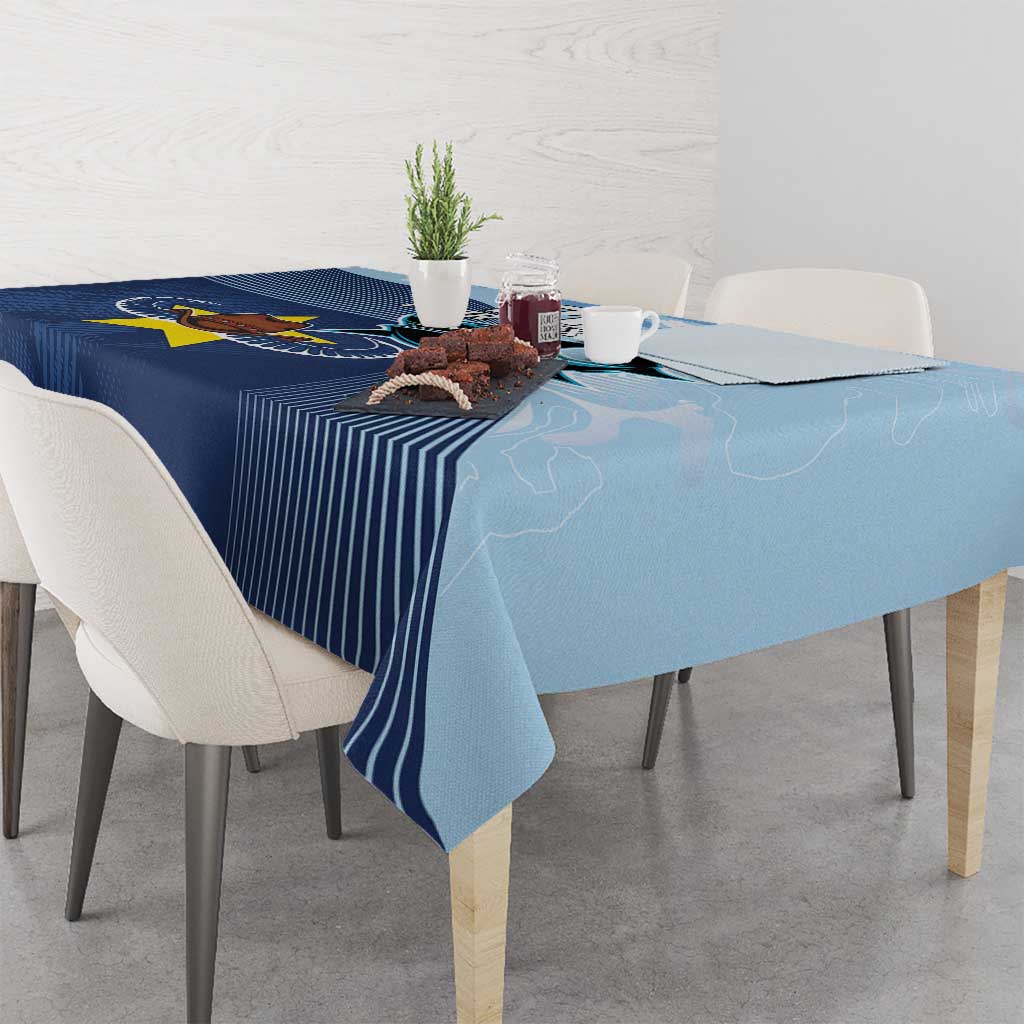 Sharks-Cowboys Rugby Custom Tablecloth Half Dynamic Style