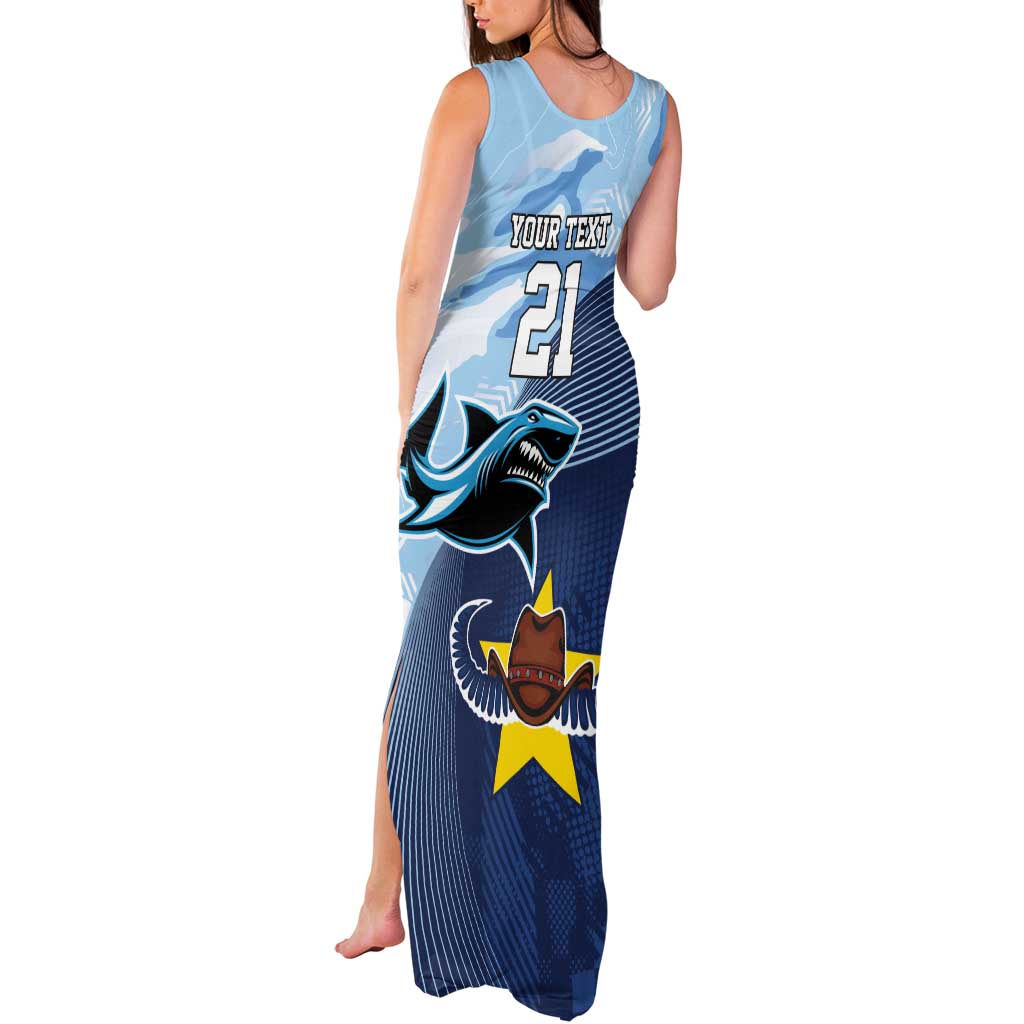 Sharks-Cowboys Rugby Custom Tank Maxi Dress Half Dynamic Style