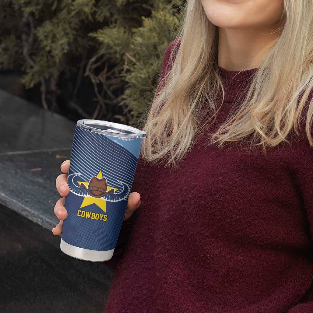 Sharks-Cowboys Rugby Custom Tumbler Cup Half Dynamic Style