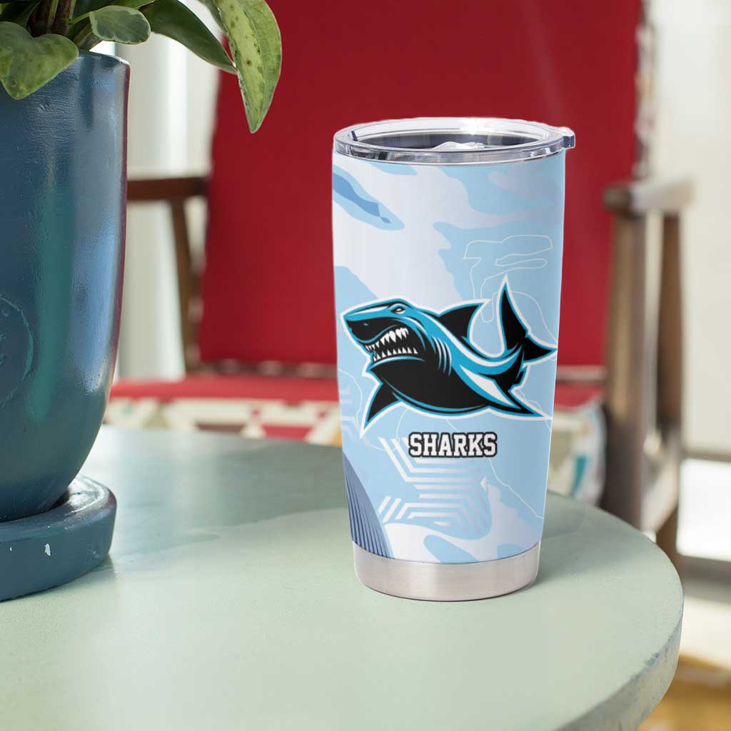 Sharks-Cowboys Rugby Custom Tumbler Cup Half Dynamic Style