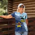 Sharks-Cowboys Rugby Custom Women Polo Shirt Half Dynamic Style