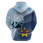 Sharks-Cowboys Rugby Custom Zip Hoodie Half Dynamic Style