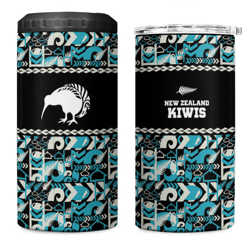 Aotearoa New Zealand Kiwis Tima Riki Motu 4 in 1 Can Cooler Tumbler