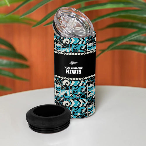 Aotearoa New Zealand Kiwis Tima Riki Motu 4 in 1 Can Cooler Tumbler