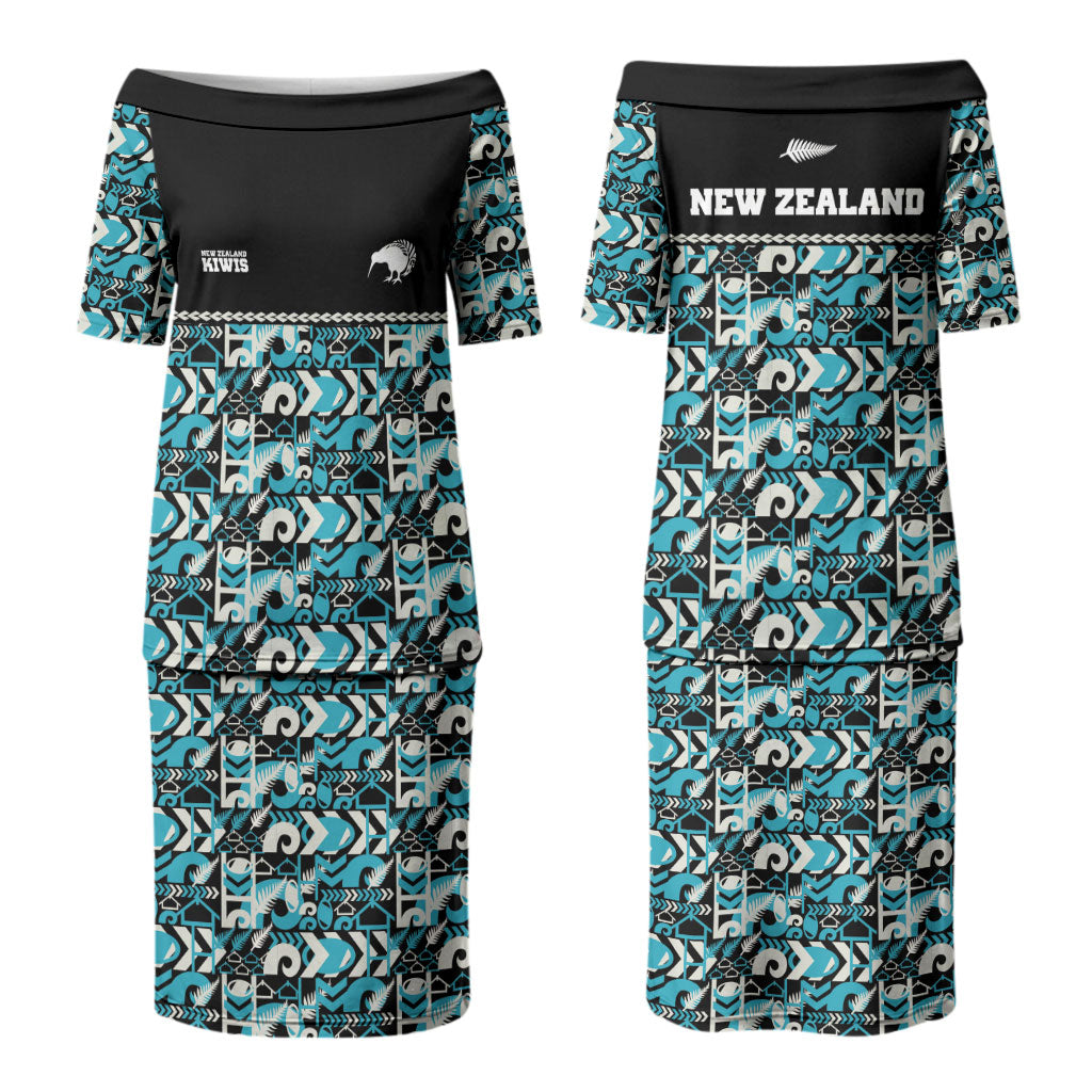 Aotearoa New Zealand Kiwis Tima Riki Motu Couples Matching Puletasi and Hawaiian Shirt