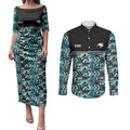 Aotearoa New Zealand Kiwis Tima Riki Motu Couples Matching Puletasi and Long Sleeve Button Shirt