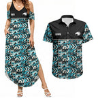 Aotearoa New Zealand Kiwis Tima Riki Motu Couples Matching Summer Maxi Dress and Hawaiian Shirt