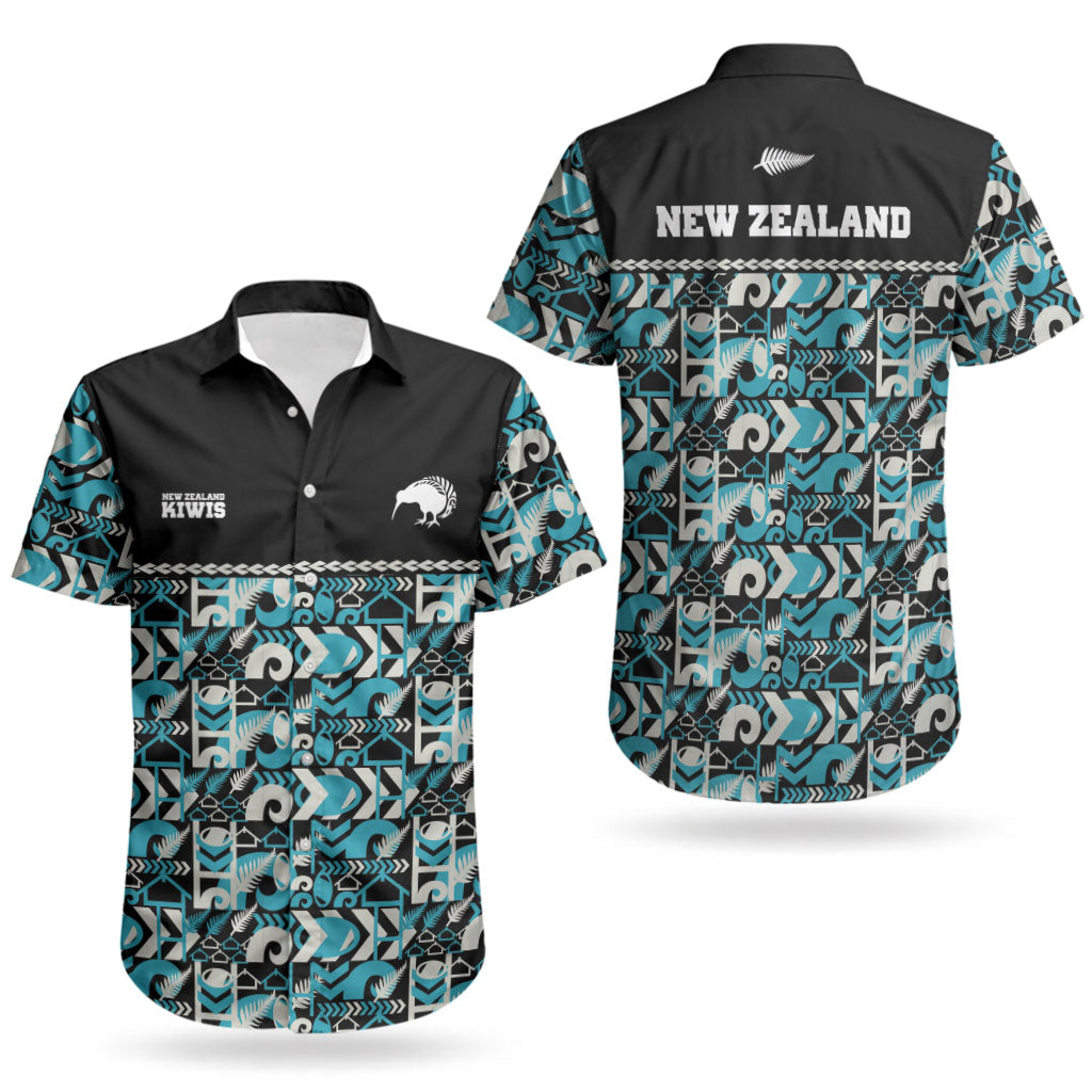 Aotearoa New Zealand Kiwis Tima Riki Motu Couples Matching Tank Maxi Dress and Hawaiian Shirt