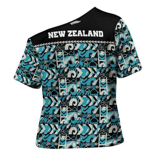 Aotearoa New Zealand Kiwis Tima Riki Motu Cross Shoulder Shirt